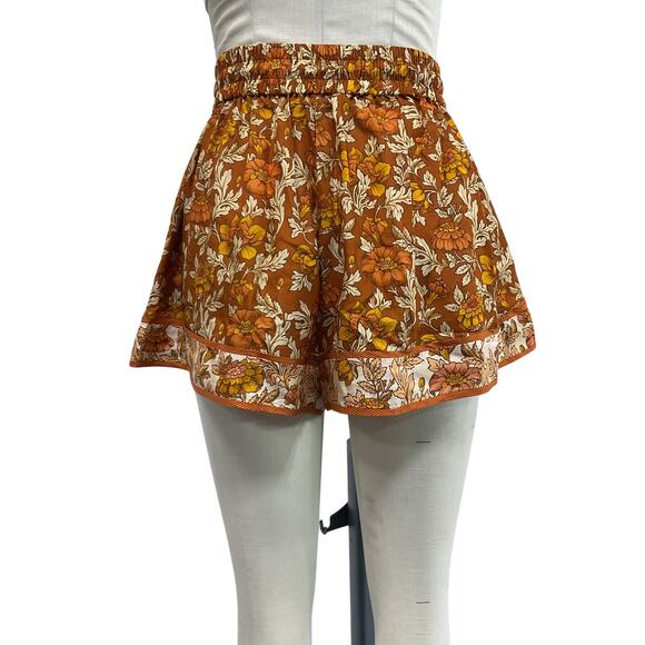 Zimmermann Silk Floral Print Shorts - Size 0 - Picture 2 of 4
